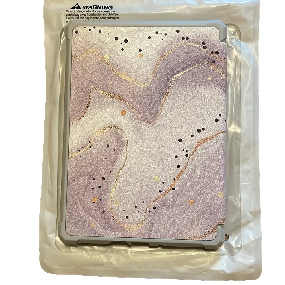 NWT Purple & Gold Marble Print Case for Kindle Paperwhite 6.8”
